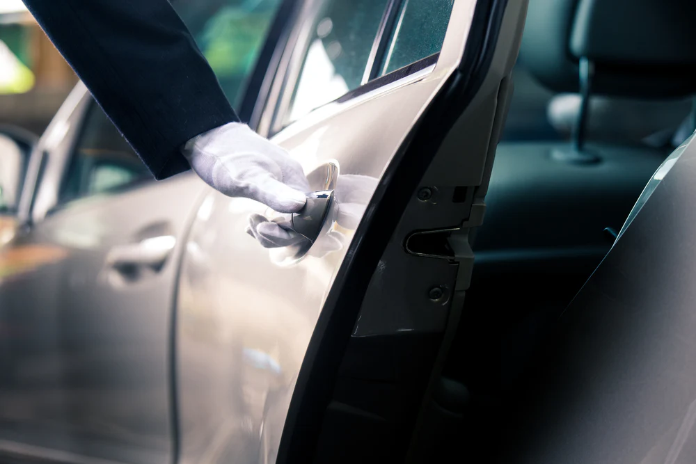 Luxury airport transfer and premium travel atmosphere